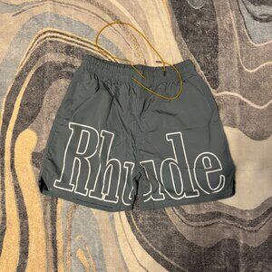 Rhude Light Blue Athletic Shorts Logo Men’s size Large